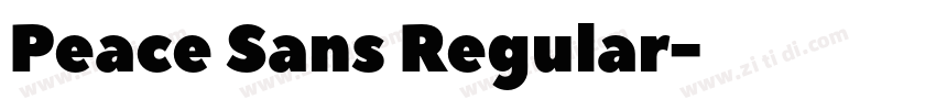 Peace Sans Regular字体转换